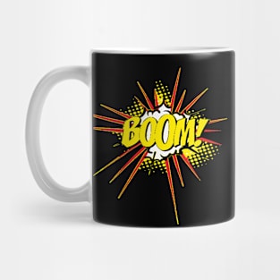 Modern "BOOM" Onomatopoeia Design Mug